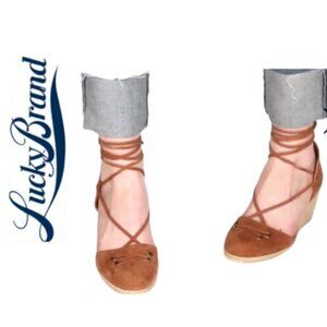 Lucky Brand - Leather Espadrille Sandals - 6.5 NWOB